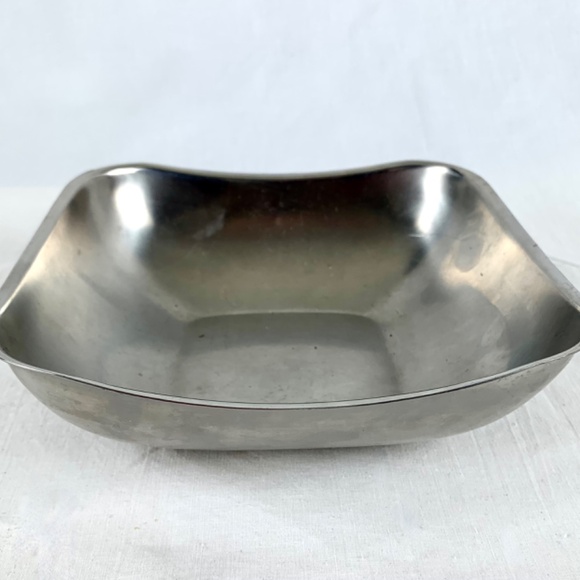 Vintage 1960s WMF Cromargan Bowl 18 10 Stainless Steel Square Serving Meal Prep - Picture 7 of 11